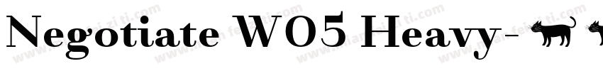 Negotiate W05 Heavy字体转换